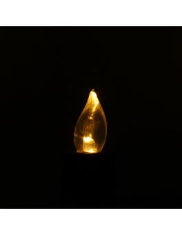Kaarshouder Led - Set van 2 stuks - 11x27,5cm Antique Black